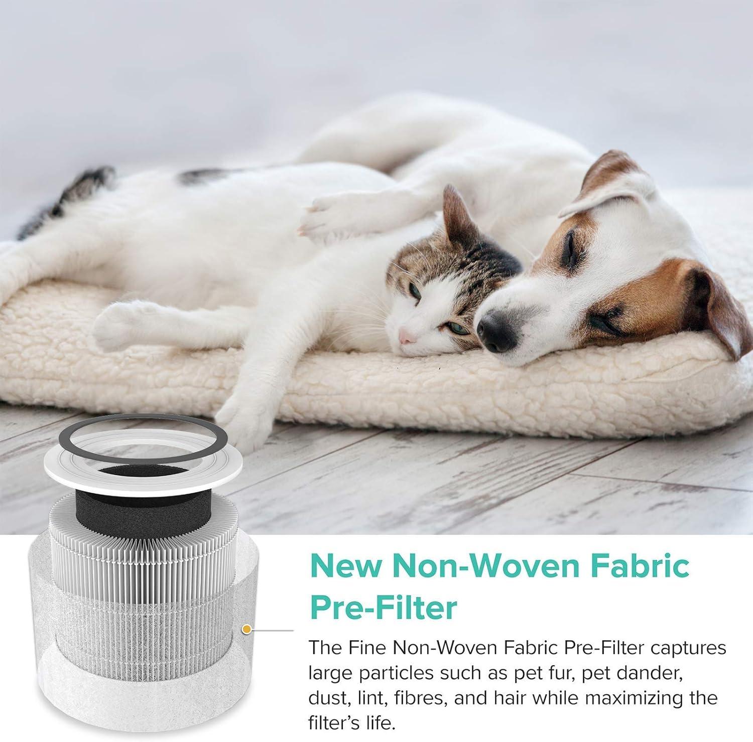 imageLEVOIT Core P350P Replacement Filter Genuine Air Purifier Filter Supports HEPA Sleep Mode HighEfficiency Activated Carbon for Removal of Smoke Odor Allergens Pollen Core P350RF 1 Pack