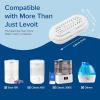 imageLEVOIT 3Pack Humidifier Demineralization Cartridge Compatible with All LEVOIT Top Fill Humidifiers Calcium and Magnesium Ion Softening Ultrasonic Welding Design APP Reminder White
