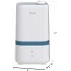 imageLEVOIT 4L Humidifiers for Bedroom Large Room ampamp Essential Oil Diffuser Quiet Cool Mist for Home Baby and Plants Last up to 40Hours Dual 360 Rotation Nozzles Handle Design Auto Shut Off BlueWhite and Blue