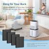 imageLEVOIT 4Pack Replacement Filters for Superior 6000S Smart Evaporative Humidifier Captures Large Particles ampamp Minerals Extends Filter Life up to 6 Months Gray