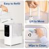 imageLEVOIT 6L Smart Warm and Cool Mist Humidifiers for Home Bedroom 60H Runtime and Auto Customized Humidity for Large room Schedule Easy Top Fill Essential Oil Diffuser WhisperQuiet Handle BlackWhite