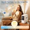 imageLEVOIT 6L Smart Warm and Cool Mist Humidifiers for Home Bedroom 60H Runtime and Auto Customized Humidity for Large room Schedule Easy Top Fill Essential Oil Diffuser WhisperQuiet Handle BlackWhite