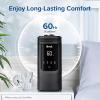 imageLEVOIT 6L Smart Warm and Cool Mist Humidifiers for Home Bedroom 60H Runtime and Auto Customized Humidity for Large room Schedule Easy Top Fill Essential Oil Diffuser WhisperQuiet Handle BlackBlack