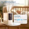imageLEVOIT 6L Smart Warm and Cool Mist Humidifiers for Home Bedroom 60H Runtime and Auto Customized Humidity for Large room Schedule Easy Top Fill Essential Oil Diffuser WhisperQuiet Handle BlackWhite