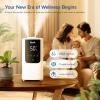 imageLEVOIT 6L Smart Warm and Cool Mist Humidifiers for Home Bedroom 60H Runtime and Auto Customized Humidity for Large room Schedule Easy Top Fill Essential Oil Diffuser WhisperQuiet Handle BlackWhite