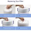 imageLEVOIT Core 300P Replacement Filter for Air Purifier Smoke Remover Genuine Core300SP Filters Supports HEPA Sleep Mode HighEfficiency Activated Carbon Core 300RFSR 1 Pack BlueSmoke Remover Filter