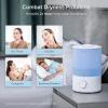imageLEVOIT Dual 150 Humidifiers for Bedroom Large Room 3L Cool Mist Top Fill Essential Oil Diffuser for Baby Nursery and Plants 360 Nozzle Quiet Rapid Ultrasonic Humidification for Home BlueBlue