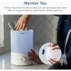 imageLEVOIT Dual 150 Humidifiers for Bedroom Large Room 3L Cool Mist Top Fill Essential Oil Diffuser for Baby Nursery and Plants 360 Nozzle Quiet Rapid Ultrasonic Humidification for Home BlueBlue