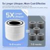 imageLEVOIT Genuine Core 300P Replacement Filter Core 300RF Air Purifier Core300S Filters Supports HEPA Sleep Mode HighEfficiency Activated Carbon for Removal of Smoke Odor Allergens Pollen1 Pack76 x 76 x 58