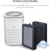 imageLEVOIT LVH128 Air Purifier Replacement Filter Genuine LVH128RF Air Filters Capture Dust Smoke Pollen Activated Carbon 3Stage Filtration System 2 Piece Set 2 PackFilter 1 Pack