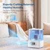 imageLEVOIT Smart Humidifiers for Bedroom Large Room Home6L Cool Mist Top Fill Essential Oil Diffuser for Baby ampamp PlantsSmart App ampamp Voice Control Rapid Humidification ampamp Auto ModeQuiet Sleep Mode GrayBlue