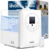 imageLEVOIT Superior 6000S Smart Evaporative Humidifiers for Home Whole House up to 3000ft 6 Gal Last 72Hour Premium Filter Dry Mode Wheels ampamp Water Fill Hose ampamp Foldable Storage  Quiet Sleep Mode6L