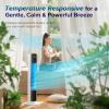 imageLEVOIT Tower Fan for Bedroom Standing Fan with 28dB Quiet for Sleep Remoter 12H Timer 25fts Velocity 5 Speeds 4 Modes 90 Oscillation for Home Office Indoor Bladeless 36 inch WhiteWhite