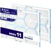 imageLEVOIT 20x20x1 Air Filter MERV 11 6Month Pleated Furnace Filters for Home AC HVAC HighEfficiency Allergen Defense for Pet Dust and Smoke 2 Pack Actual Size 19691969079 inches16251