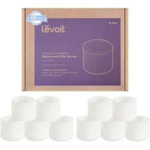 imageLEVOIT 10Pack Top Fill Humidifier Replacement Filters Capture Particles to Improve Humidification Efficiency for Classic160 Dual150 Dual200S Classic300S LV600S OasisMist450S Superior6000SFilters