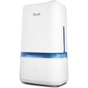 imageLEVOIT 4L Humidifiers for Bedroom Large Room ampamp Essential Oil Diffuser Quiet Cool Mist for Home Baby and Plants Last up to 40Hours Dual 360 Rotation Nozzles Handle Design Auto Shut Off BlueWhite