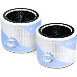 imageLEVOIT Core 200SP Replacement Filter Genuine Core 200SRF Air Purifier Filters Supports HEPA Sleep Mode HighEfficiency Activated Carbon for Removal of Smoke Odor Allergens Pollen 2 Pack2 Pack
