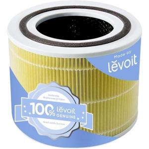 imageLEVOIT Core 300P Replacement Filter Air Purifier Pet Allergy Genuine Core300SP Filters Supports HEPA Sleep Mode HighEfficiency Activated Carbon Core 300RFPA Yellow 1 Pack