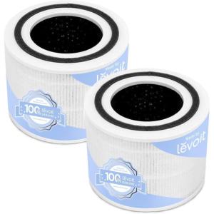 imageLEVOIT Genuine Core 300P Replacement Filter Core 300RF Air Purifier Core300S Filters Supports HEPA Sleep Mode HighEfficiency Activated Carbon for Removal of Smoke Odor Allergens Pollen1 Pack76 x 76 x 58