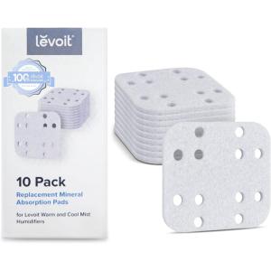 imageLEVOIT Humidifier Replacement Filters 10Pack Mineral Absorption PadCompatible with LV600SLV600HHOasisMist450SCapture Fine Particles in Water Tank to Improve Humidification EfficiencyWhite18x24