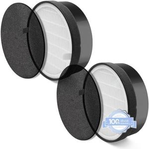 imageLEVOIT LVH132 Replacement Filter Genuine LVH132RF Air Purifier Filters HighEfficiency Activated Carbon for Removal of Smoke Odor Allergens Pollen 1 Pack2 Count Pack of 1