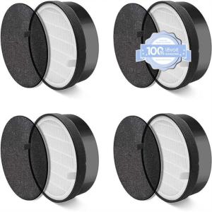 imageLEVOIT LVH132 Replacement Filter Genuine LVH132RF Air Purifier Filters HighEfficiency Activated Carbon for Removal of Smoke Odor Allergens Pollen 1 Pack4 Count Pack of 1