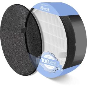 imageLEVOIT LVH132 Replacement Filter Genuine LVH132RF Air Purifier Filters HighEfficiency Activated Carbon for Removal of Smoke Odor Allergens Pollen 1 Pack75 x 75 x 25