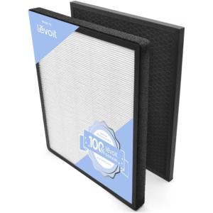 imageLEVOIT LVPUR131 Replacement Filter Genuine Air Purifier Filter HighEfficiency Activated Carbon for Removal of Odor Smoke Pollen Allergens LVPUR131RF 2 Pack1 Pack