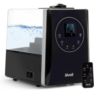 imageLEVOIT OasisMist 1000S 10L Smart Humidifier for Home Large Room Bedroom Last 100 Hours Suitable for Indoor Plant Cover up to 600ft Easy Top Fill Remoter ampamp Voice Control Auto Mode Quiet WhiteBlack