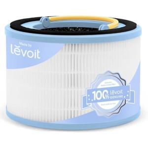 imageLEVOIT Sprout Air Purifier Genuine Replacement Filter 3 layer HEPA Filter HighEfficiency Activated Carbon 1 Pack White