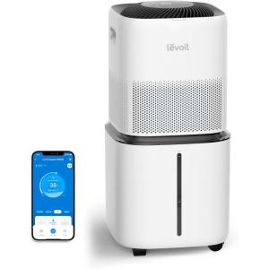 imageLEVOIT Superior 6000S Smart Evaporative Humidifiers for Home Whole House up to 3000ft 6 Gal Last 72Hour Premium Filter Dry Mode Wheels ampamp Water Fill Hose ampamp Foldable Storage  Quiet Sleep Mode23L