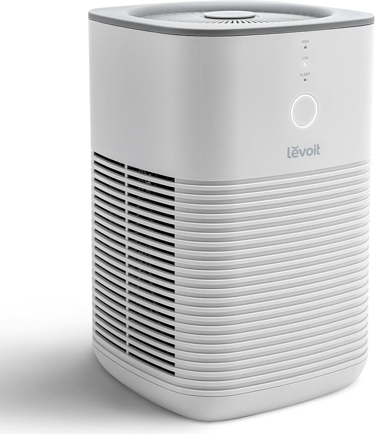 imageLEVOIT Air Purifiers for Home AHAM VERIFIDE HighEfficiency Filter for Smoke Dust Pollen and Odors in Bedroom Office or Nursery Optional Night Light Quiet Operation LVH132 WhiteWhite