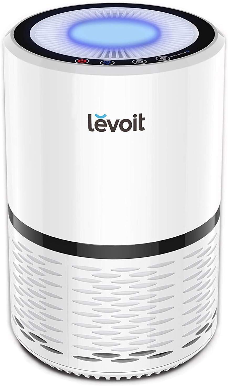 imageLEVOIT Air Purifiers for Home AHAM VERIFIDE HighEfficiency Filter for Smoke Dust Pollen and Odors in Bedroom Office or Nursery Optional Night Light Quiet Operation LVH132 WhiteWhite