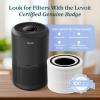 imageLEVOIT Air Purifiers for Home Bedroom HEPA Sleep Mode AHAM VERIFIDE Smart WiFi for Home Large Room Quiet Cleaner for Pet Hair Allergies Dust Smoke Pollon Alexa Control Core300SP WhiteBlack