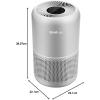 imageLEVOIT Air Purifiers for Home Bedroom HEPA Sleep Mode AHAM VERIFIDE Smart WiFi for Home Large Room Quiet Cleaner for Pet Hair Allergies Dust Smoke Pollon Alexa Control Core300SP WhiteGray