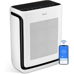 imageLEVOIT Air Purifier for Baby with White Noise Sound Machine and BlueLightFree Night Light in Bedroom HEPA Filter Removes Ultrafine Particle AHAM VERIFIDE 5 Air Quality Monitor Smart WiFi SproutWhite