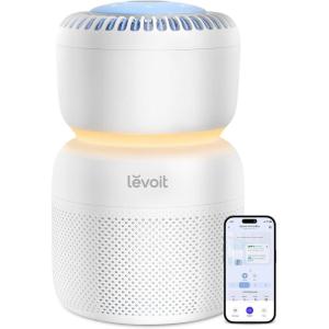 imageLEVOIT Air Purifier for Baby with White Noise Sound Machine and BlueLightFree Night Light in Bedroom HEPA Filter Removes Ultrafine Particle AHAM VERIFIDE 5 Air Quality Monitor Smart WiFi SproutWhiteBlue