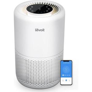 imageLEVOIT Air Purifier for Home Bedroom Dorm Room Smart WiFi Alexa Control AHAM VERIFIDE 3in1 Filter with HEPA Sleep Mode for Allergens Pollutants Smoke Dust Core 200SP WhiteWhite
