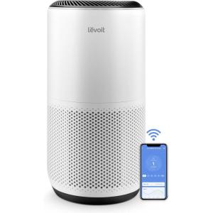 imageLEVOIT Air Purifiers for Home Large Room Up to 1733 Ft With HEPA Sleep Mode AHAM VERIFIDE Auto Mode Air Quality Monitor Smart WiFi 3in1 Filter For Pet Allergy Smoke Dust Core 400SP WhiteCore 400S White