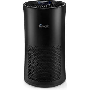 imageLEVOIT Air Purifiers for Home Large Room With Air Quality Monitor Quiet Odor Eliminators for Bedroom 3in1 Filter Auto Mode Cleaner for Allergies Pets Smoke Mold Pollen Dust LVH133 WhiteBlack