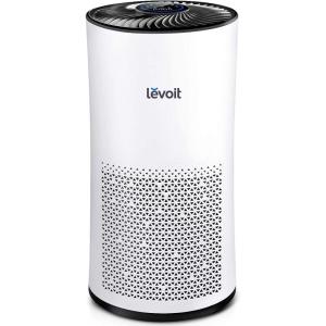 imageLEVOIT Air Purifiers for Home Large Room With Air Quality Monitor Quiet Odor Eliminators for Bedroom 3in1 Filter Auto Mode Cleaner for Allergies Pets Smoke Mold Pollen Dust LVH133 WhiteWhite
