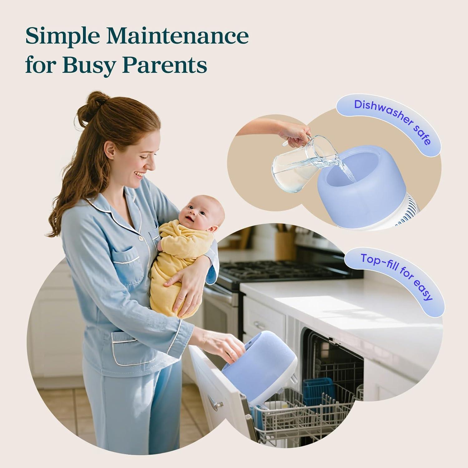 imageLEVOIT Superior 6000S Smart Evaporative Humidifiers for Home Whole House up to 3000ft 23L Last 72Hour Premium Filter Dry Mode Wheels amp Water Fill Hose Foldable Storage Sleep Mode New EditionArctic Blue