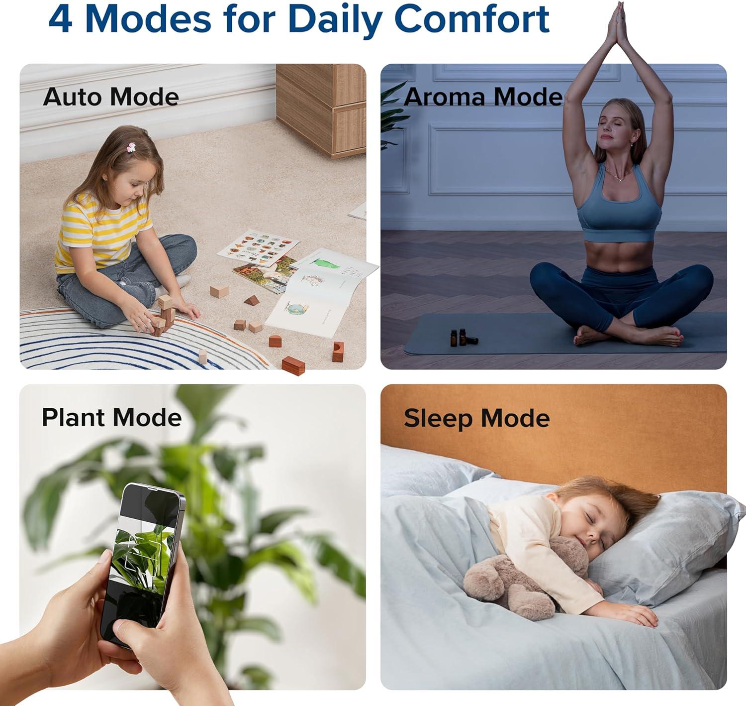 imageLEVOIT Superior 6000S Smart Evaporative Humidifiers for Home Whole House up to 3000ft 23L Last 72Hour Premium Filter Dry Mode Wheels amp Water Fill Hose Foldable Storage Sleep Mode New EditionWhite