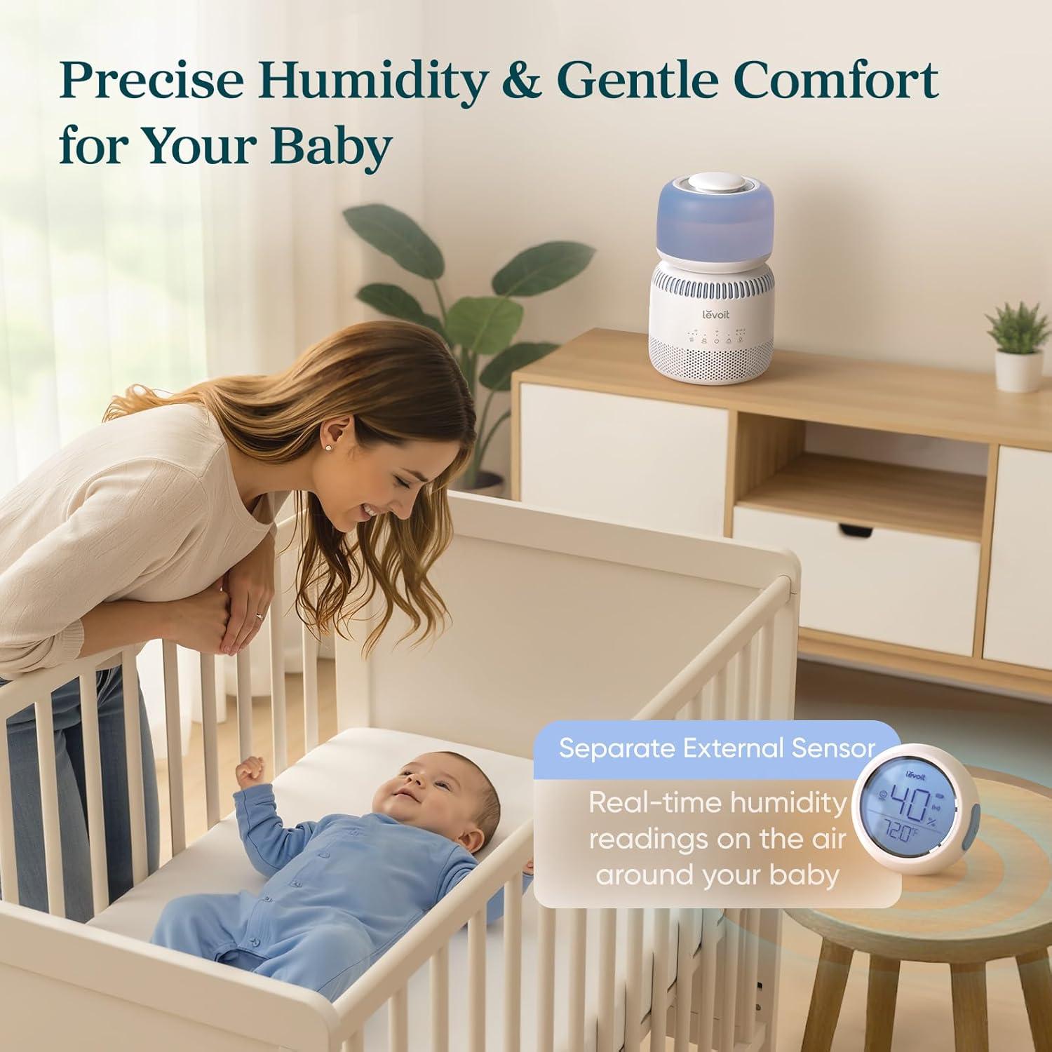 imageLEVOIT Superior 6000S Smart Evaporative Humidifiers for Home Whole House up to 3000ft 23L Last 72Hour Premium Filter Dry Mode Wheels amp Water Fill Hose Foldable Storage Sleep Mode New EditionArctic Blue