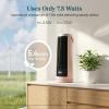 imageLEVOIT Tower Fan for Bedroom 20dB Quiet Desk Fan with 23fts Portable amp Easy to Carry 3Angle amp 5Speed Mini Oscillating Fan DC Motor Bladeless Remoter 12H Timer for Home Room Office WhitePink