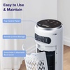 image:imageLEVOIT Classic 42inch Tower Fan for Home 1472 CFM Powerful Fan 22dB Quiet as You Sleep 90 LampR Oscillation 60 UampD Airflow 12H Timer 5Speed and 4 Modes with Temperature Sensor Remote ControlWhite
