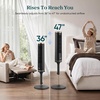 image:imageLEVOIT Classic 42inch Tower Fan for Home 1472 CFM Powerful Fan 22dB Quiet as You Sleep 90 LampR Oscillation 60 UampD Airflow 12H Timer 5Speed and 4 Modes with Temperature Sensor Remote ControlBlack