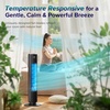 image:imageLEVOIT Classic 42inch Tower Fan for Home 1472 CFM Powerful Fan 22dB Quiet as You Sleep 90 LampR Oscillation 60 UampD Airflow 12H Timer 5Speed and 4 Modes with Temperature Sensor Remote ControlBlack