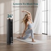 image:imageLEVOIT Classic 42inch Tower Fan for Home 1472 CFM Powerful Fan 22dB Quiet as You Sleep 90 LampR Oscillation 60 UampD Airflow 12H Timer 5Speed and 4 Modes with Temperature Sensor Remote ControlBlack