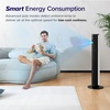 image:imageLEVOIT Classic 42inch Tower Fan for Home 1472 CFM Powerful Fan 22dB Quiet as You Sleep 90 LampR Oscillation 60 UampD Airflow 12H Timer 5Speed and 4 Modes with Temperature Sensor Remote ControlWhite